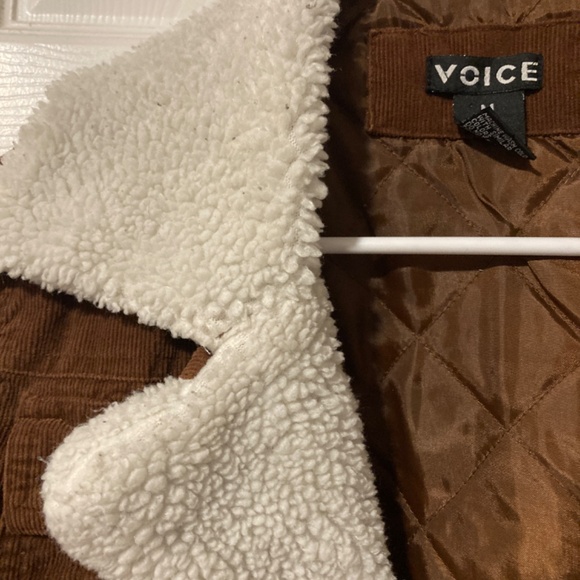 90's Vintage Corduroy Brown Bomber Jacket - Picture 3 of 11